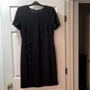 Ann Taylor black dress knee length